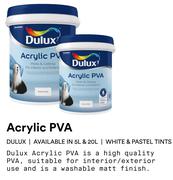 Dulux Acrylic PVA (Pastel Tints)-20L    