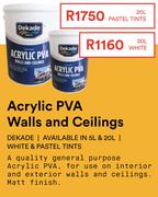 Dekade Crylic PVA Walls And Ceilings (Pastel Tints)-20Ltr