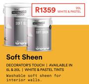 Decorator's Touch Soft Sheen (White & Pastel)-20Ltr Each
