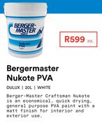 Bergermaster Nukote PVA (White)-20Ltr