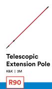 K&K Telescopic Extension Pole 3M