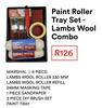 Marshal 6 Piece Paint Roller Tray Set Lambs Wool Combo