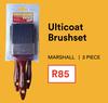 Marshall 3 Piece Ulticoat Brushset