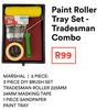 Marshal 5 Piece Paint Roller Tray Set Tradesman Combo