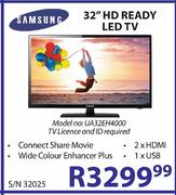 Samsung 32" HD Ready LED Tv Model No:UA32EH4000