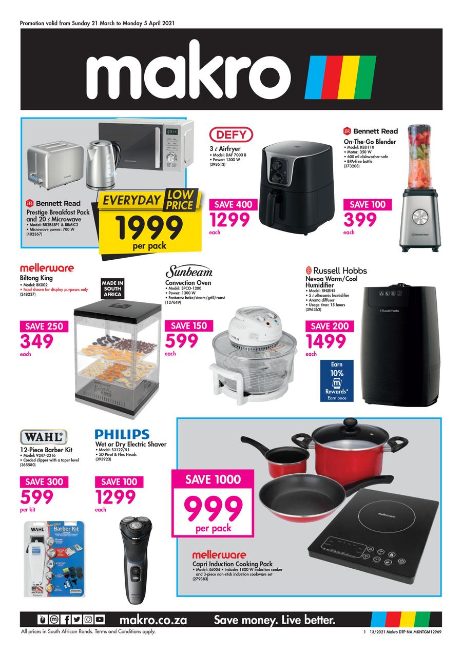 Makro household appliances online