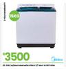 Midea 15kg Wht Washing Machine T'T KL15TTG1W 22-336