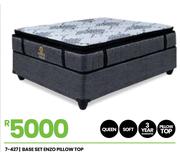 Enzo Pillow Top Queen Base Set 7-427