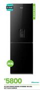 Hisense 263Ltr Nett Black Mirror Fridge H370BMIB-WD 25-520