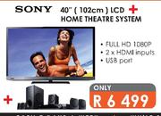 Sony LCD-40"(102Cm)+Home Theatre System
