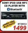 SOny IPOD USB MP3 CD Player With Bluetooth