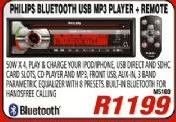 Philips Bluetooth USB MP3 Player + Remote
