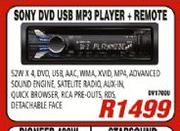 Sony DVD USB MP3 Player + Remote