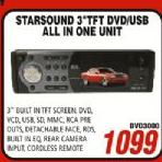 Starsound 3"TFT DVD/USB All In One Unit