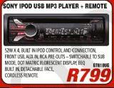 Sony iPod USB MP3 Player+Remote