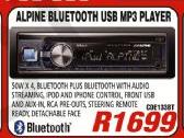 Alpine Bluetooth USB MP3 Player