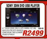 Sony 2DIN DVD USB Player