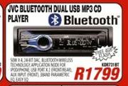 JVC Bluetooth Dual USB MP3 CD Player