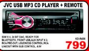 JVC USB MP3 CD Player + Remote