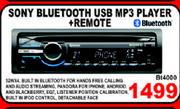 Sony Blutooth USB MP3 Player + Remote