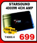 Starsound 4000W 4Ch Amp