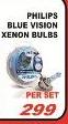 Philips Blue Vision Xemon Bulbs-Per Set