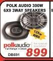 Polk Audio 300W 6X9 3Way Speakers