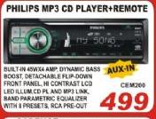 Philips MP3 CD Player + Remote 