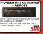 Pioneer MP3 CD Player+Remote