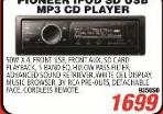 Pioneer Ipod SD USB MP3 CD Player