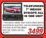 Telefunken 7" Indash DVD/GPS All In One Unit