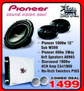 Pioneer 1000W 12" Sub W309 Combo Deal