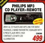 Philips MP3 CD Player+Remote