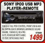 Sony iPOD USB MP3 Player+Remote