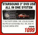 Starsound 3" DVD USB All In One System