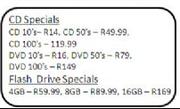 CD Specials 50 DVD's