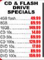 CD & Flash Drive Specials-8GB