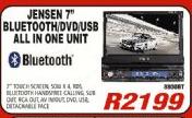 Jenson 7" Bluetooth/DVD/USB All In One Unit