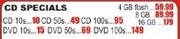 CD Specials-10's
