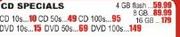 DVD Specials-10's