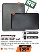 Autogear 900 x 500 x 30mm Luggage Boot Mat BM004