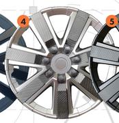 Autogear 4 Piece Wheel Cover Sets 15" (Silver/Grey) WCFP02-15