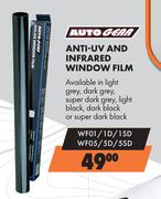 Autogear Anti-UV And Infrared Window Film