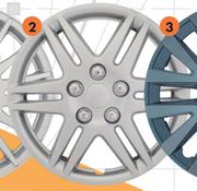 Autogear 4 Piece Wheel Cover Sets 14" (Gun Metal) WC24M