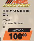 MIDAS Liquid Gold Fully Synthetic Oil 5W-30 MI15W30-1-1Ltr