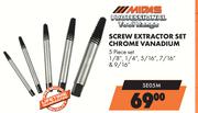 Midas Professional Tool Range 5 Pce Screw Extractor Set Chrome Vanadium SE05M