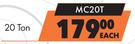 Safeload Wheel Chocks 20 Ton MC20T-Each