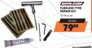 Autogear Tubeless Tyre Repair Kit 15 Piece Set TR15PC
