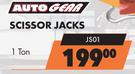 Autogear Scissor Jacks 1 Ton JS01