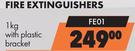 Safequip Fire Extinguishers 1Kg With Plastic Bracket FE01